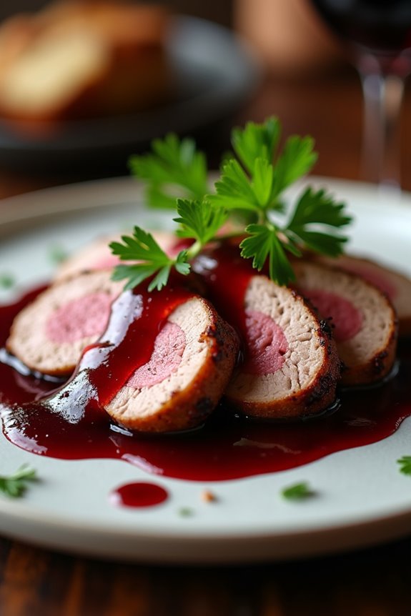 chilean pork with wine reduction