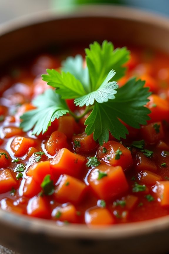 chilean salsa with herbs