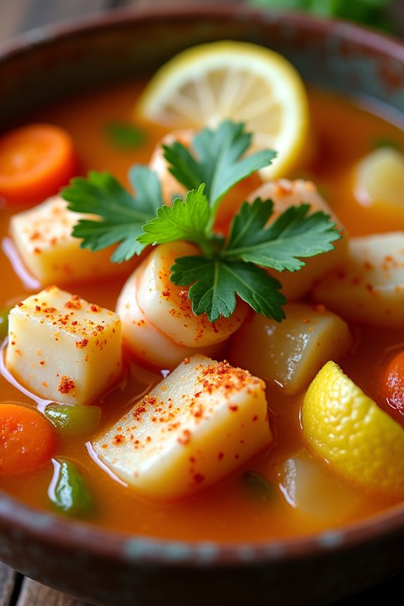 chilean seafood comfort soup
