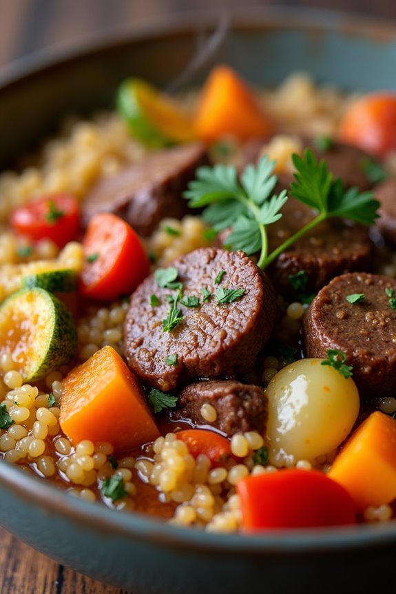 chilean stew with quinoa