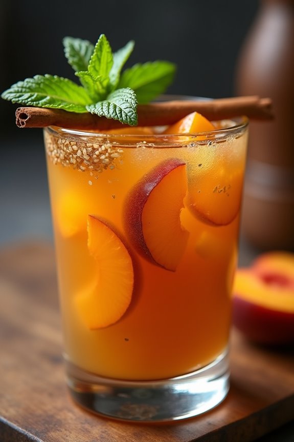 chilean summer peach beverage