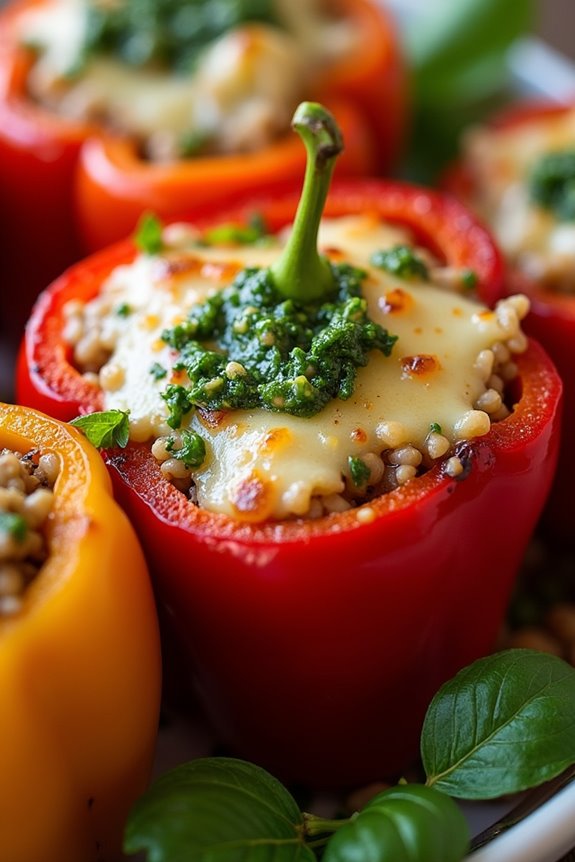 chimichurri stuffed bell peppers