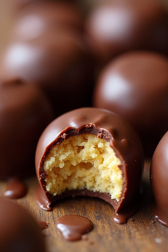 chocolate covered cookie bites