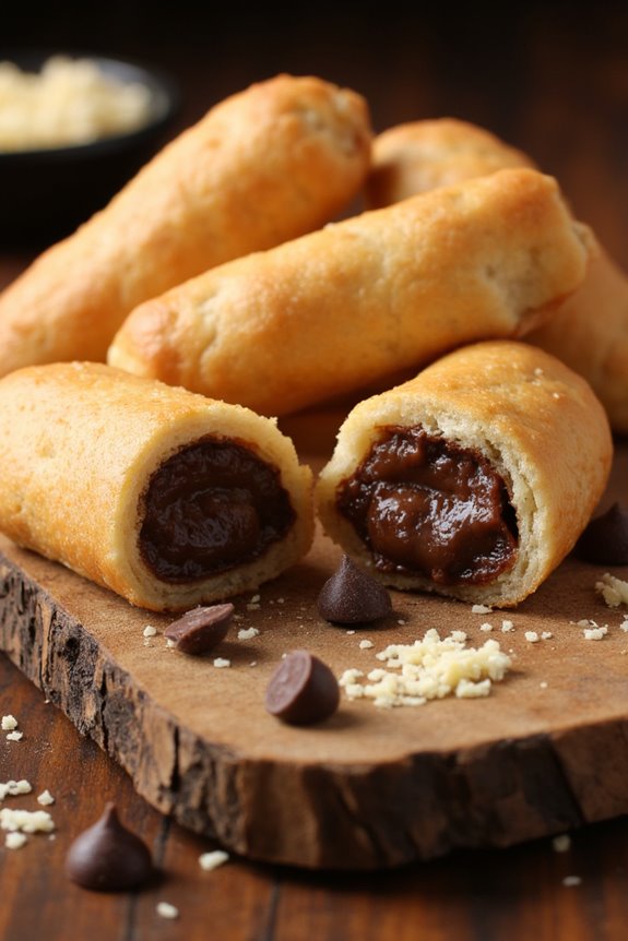 chocolate filled dessert snacks