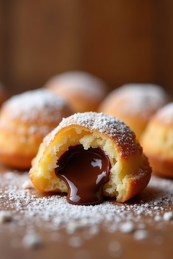chocolate filled plantain bites