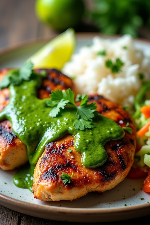 cilantro infused chicken delight