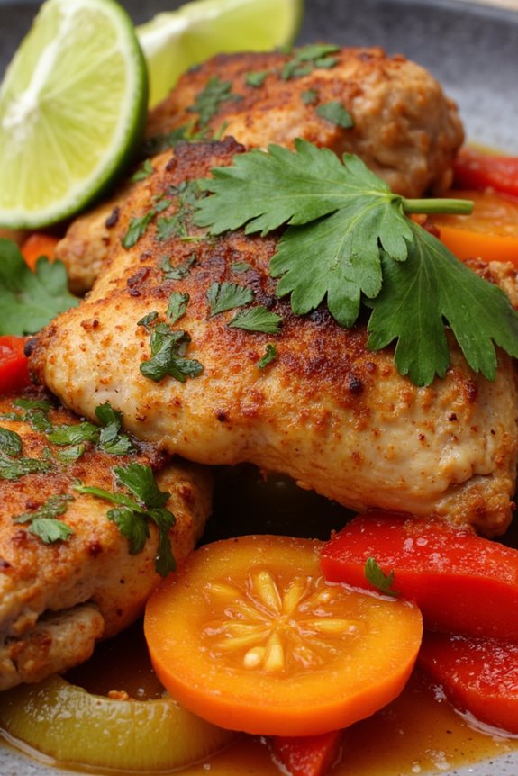 cilantro infused chicken stew