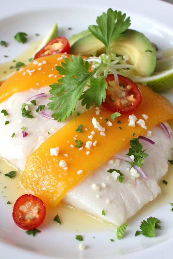 citrus infused ginger fish dish