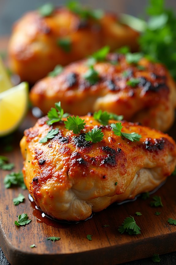 citrus infused grilled chicken thighs
