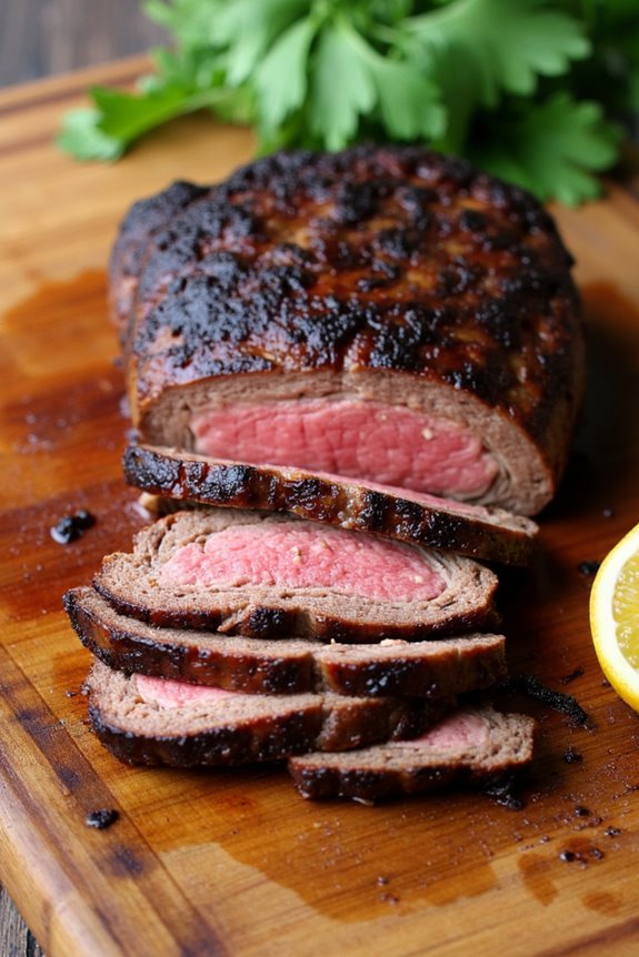 citrus infused grilled flank steak