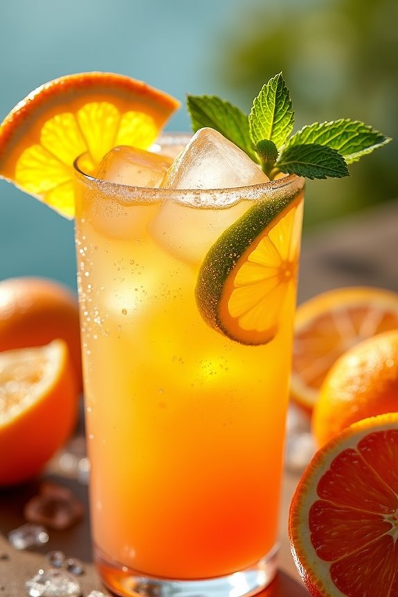 citrus infused rum delight