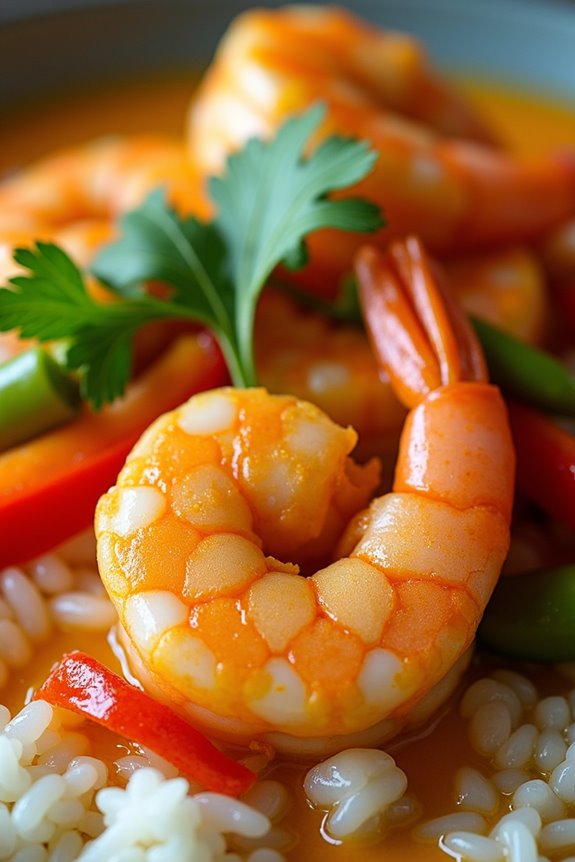 coconut curry shrimp delight
