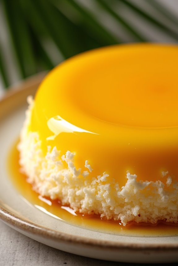 coconut egg yolk custard