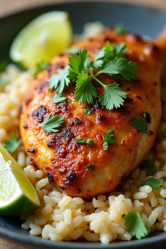 coconut infused chicken and rice
