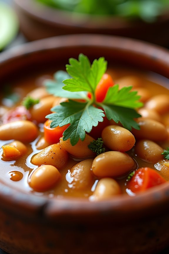 coconut infused pinto bean dish