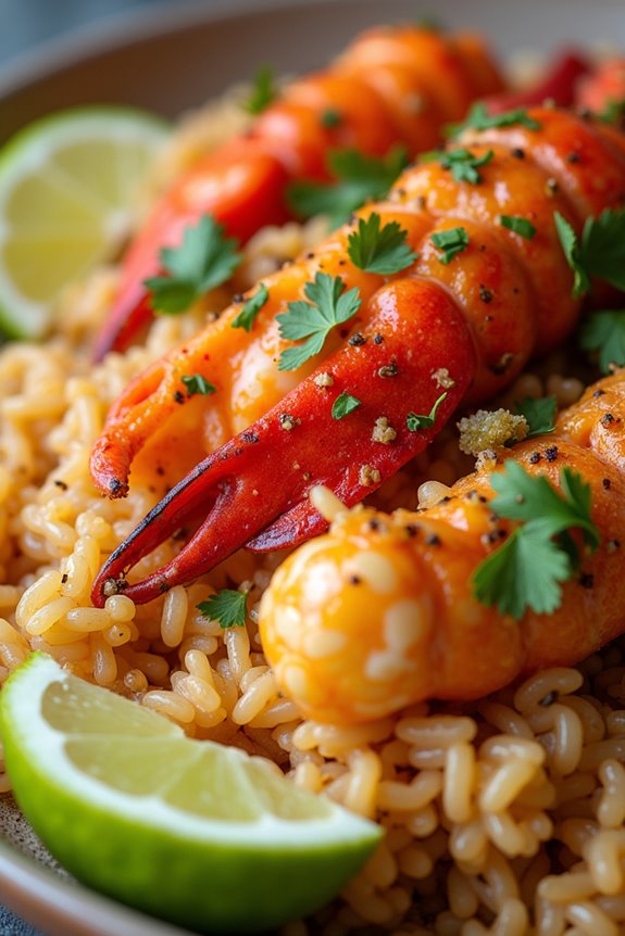 coconut lobster rice delight