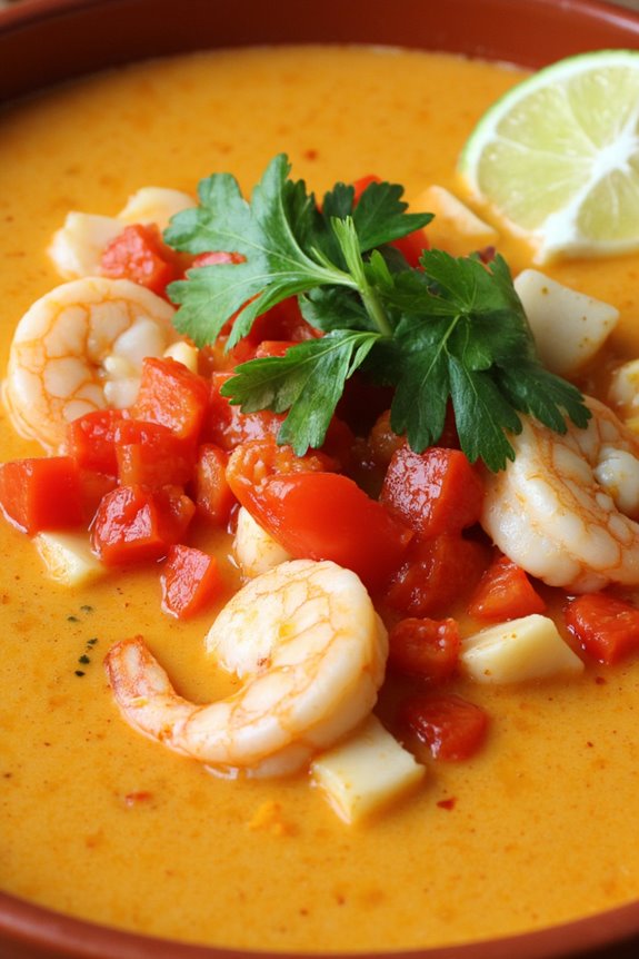 coconut milk seafood soup