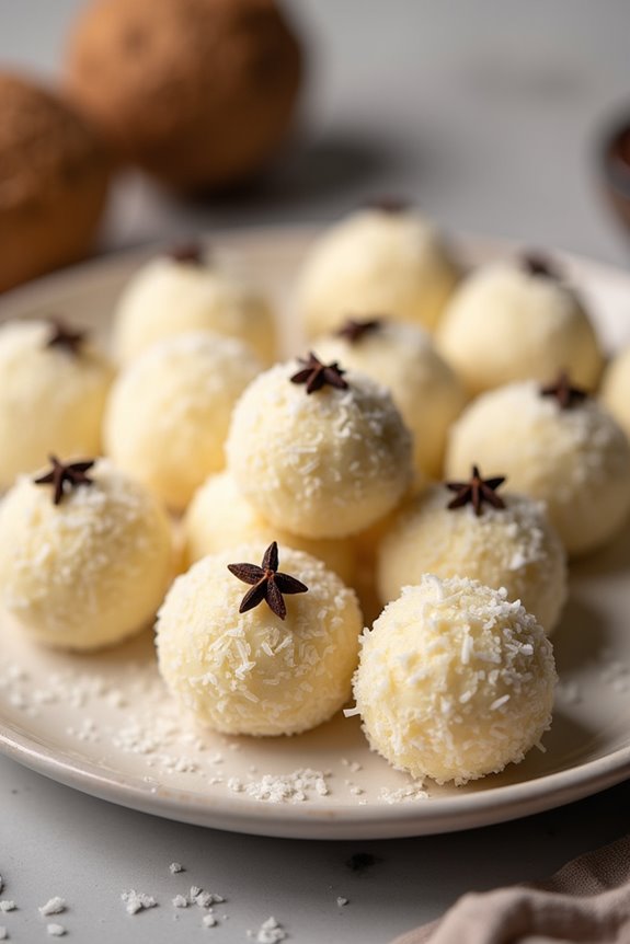 coconut truffles for celebrations
