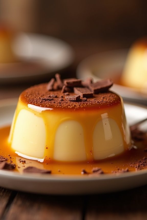 coffee infused creamy custard