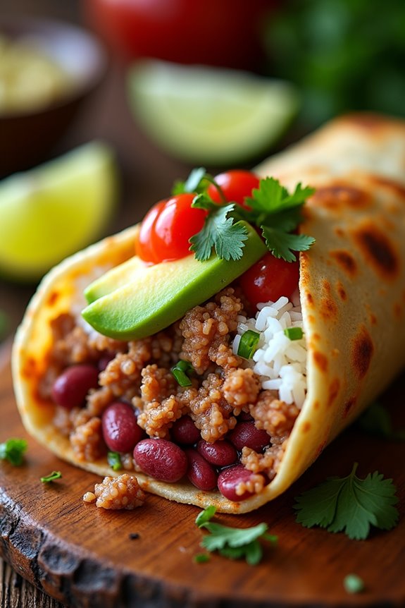 colombian burrito flavor fusion