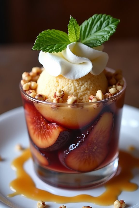 colombian fig dessert sundae