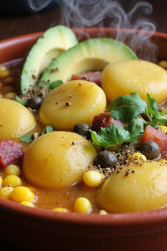 colombian potato corn stew