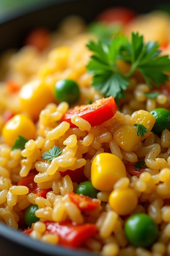 colorful and flavorful fried rice