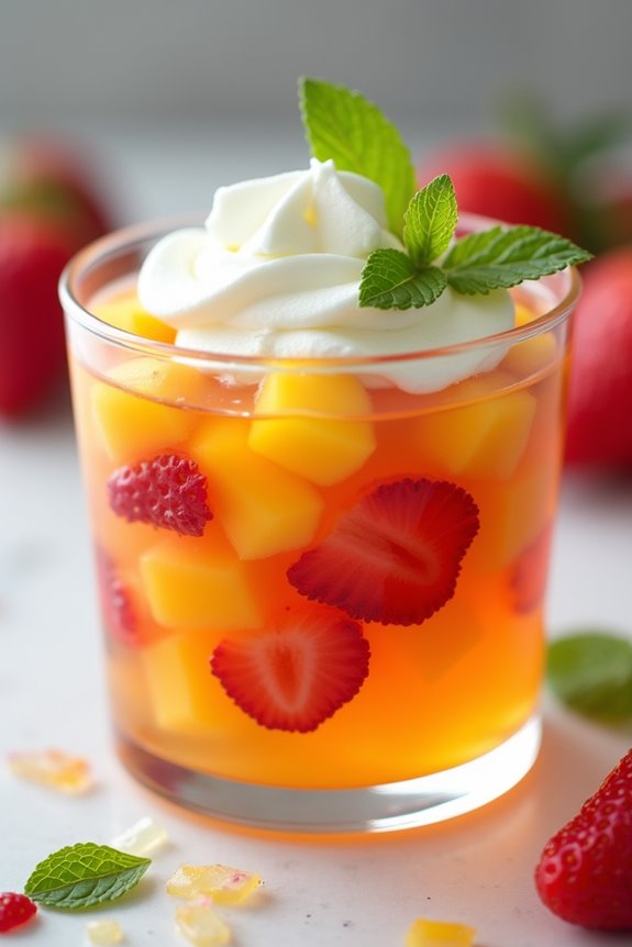 colorful brazilian gelatin dessert