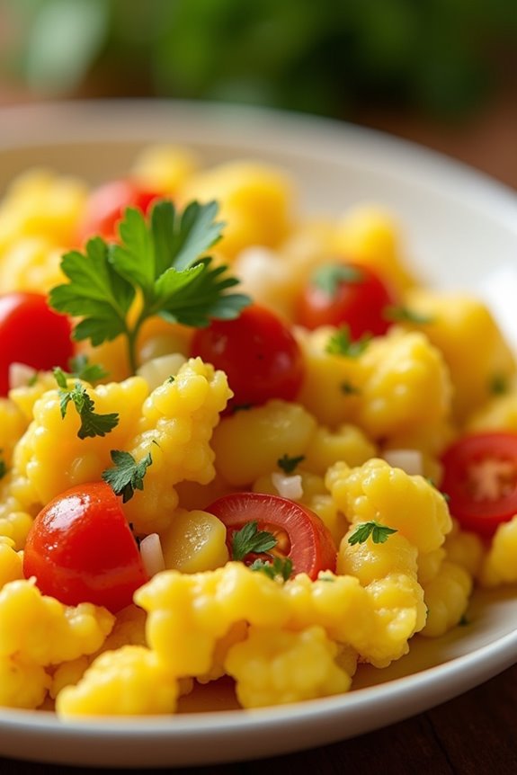 colorful colombian scrambled eggs