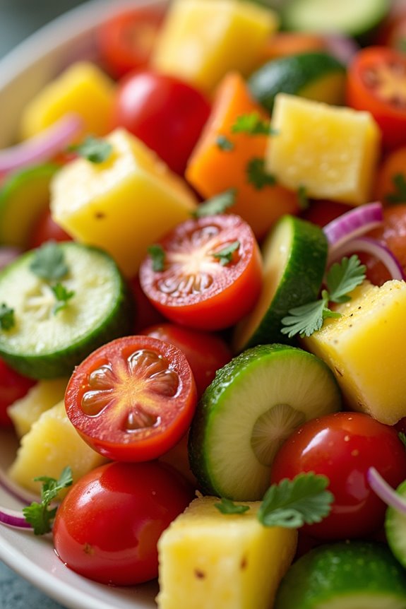 colorful fresh healthy salad