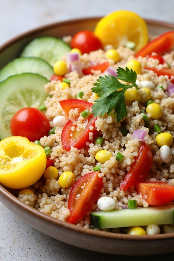 colorful nutritious quinoa salad
