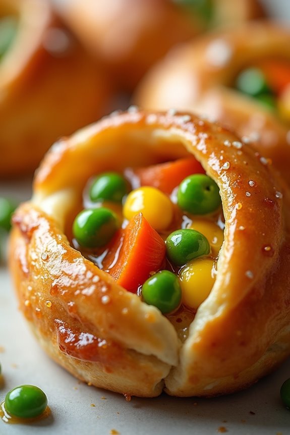 colorful vegetable pastry delight