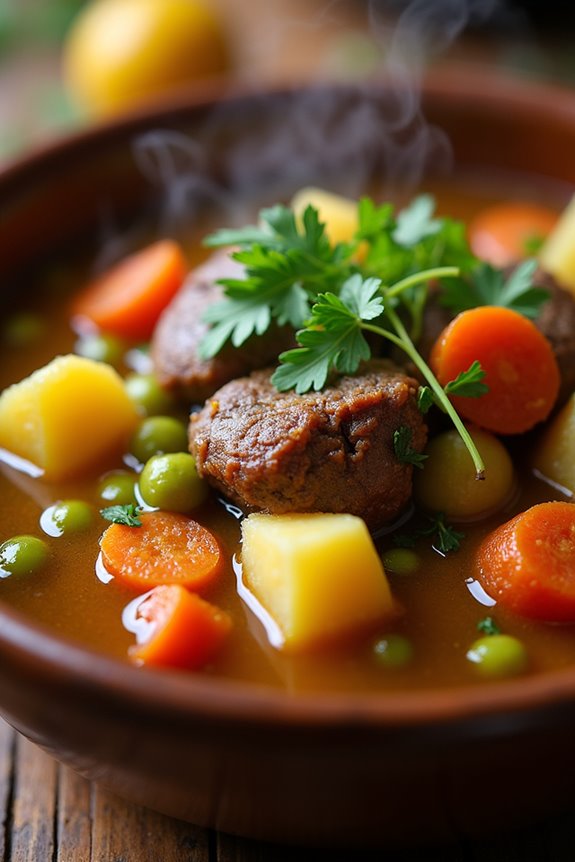 comforting beef potato stew