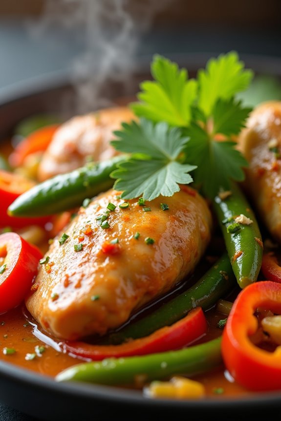 comforting chicken and vegetables