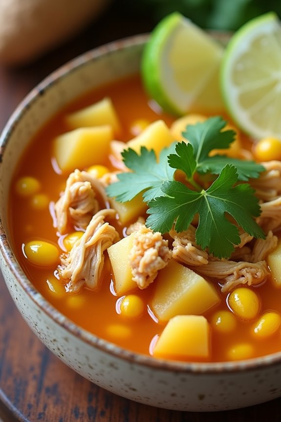 comforting chicken potato soup