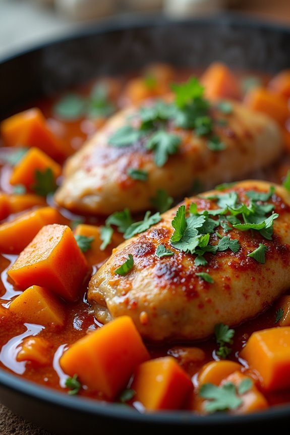 comforting chicken sweet stew