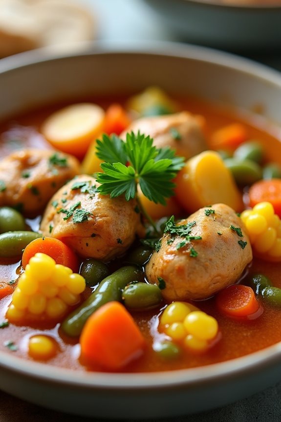 comforting chilean chicken stew