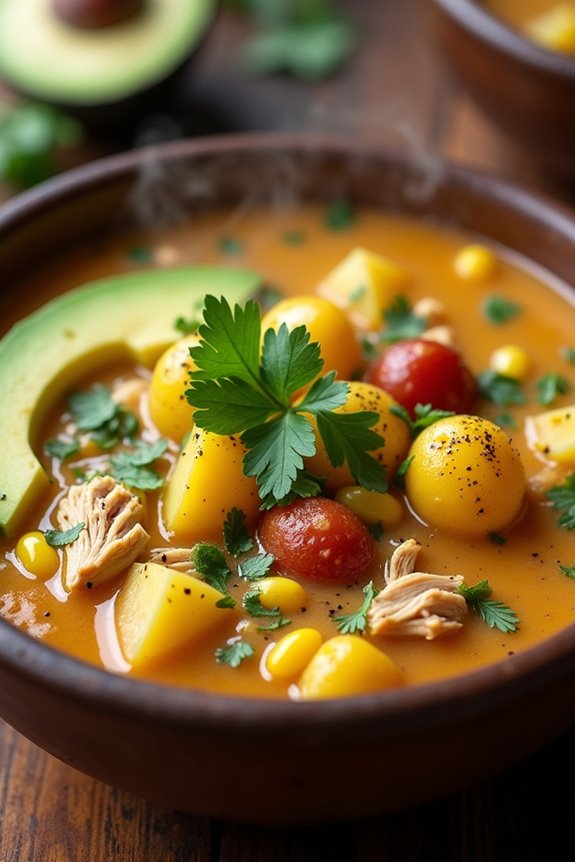 comforting colombian chicken soup