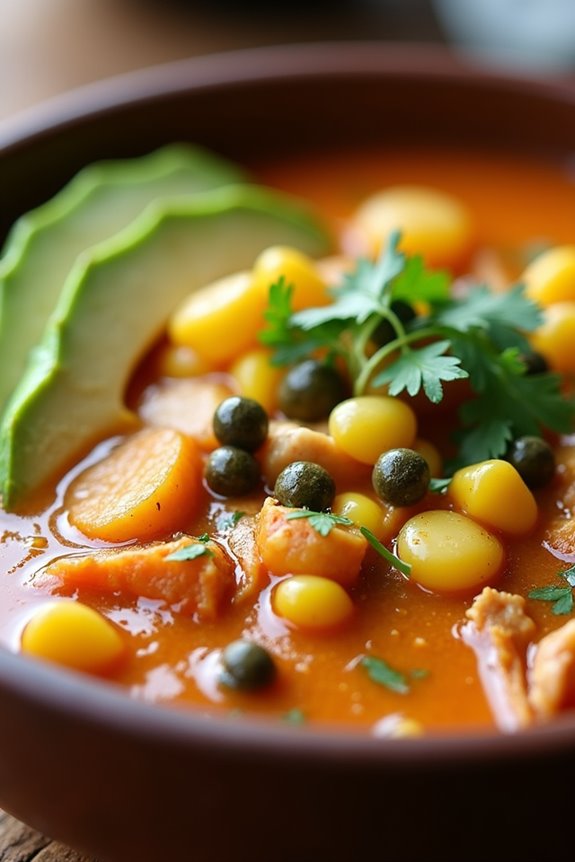 comforting colombian corn soup