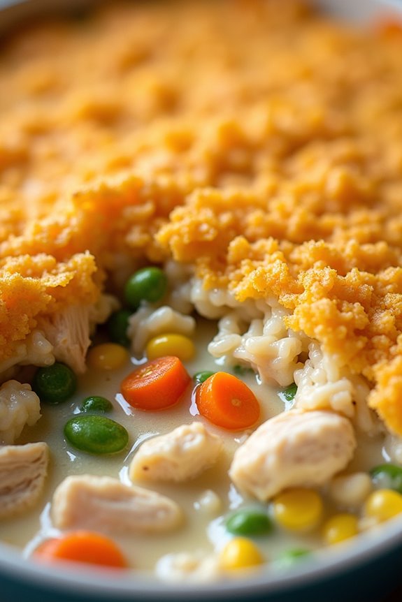 comforting creamy chicken casserole