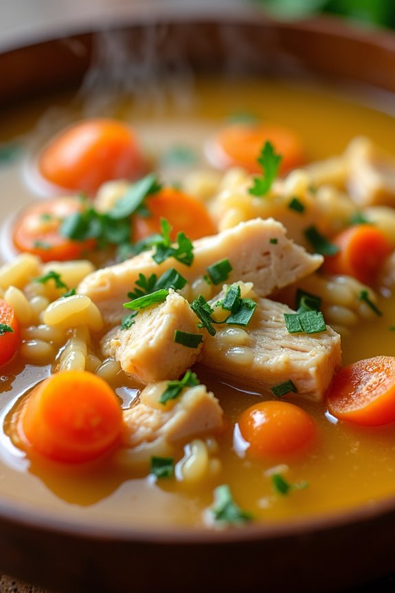 comforting homemade chicken soup