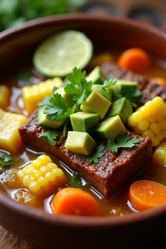 comforting mexican beef soup