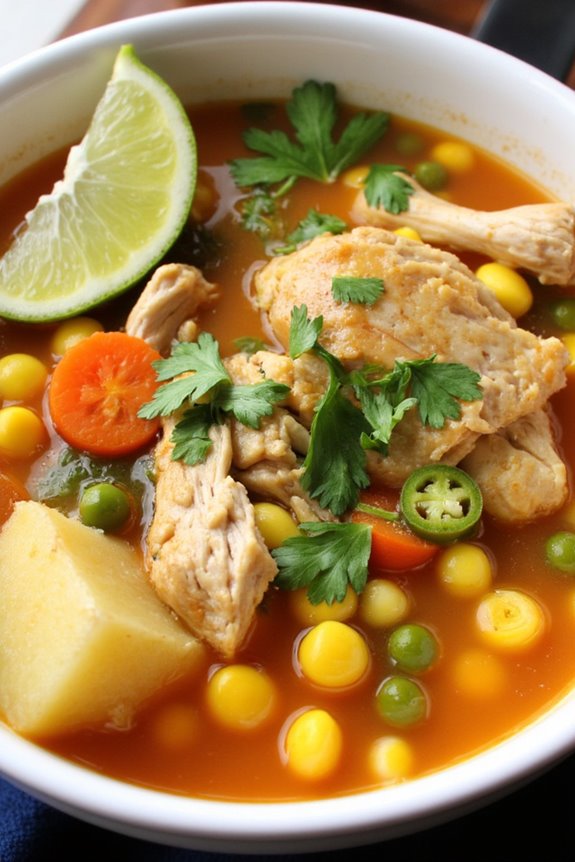comforting peruvian chicken soup