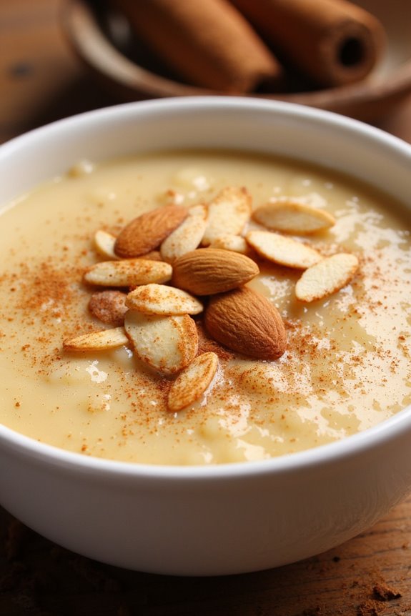 creamy almond vanilla dessert