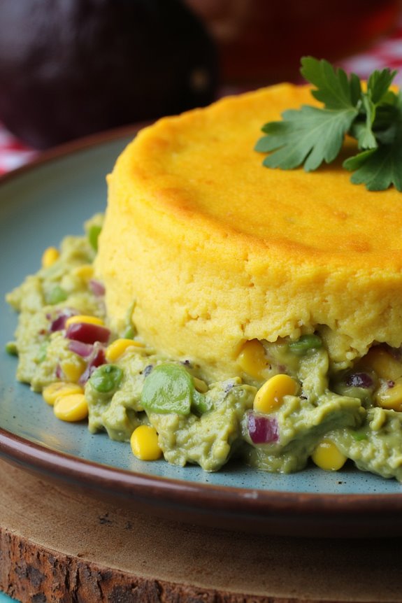 creamy avocado potato layers