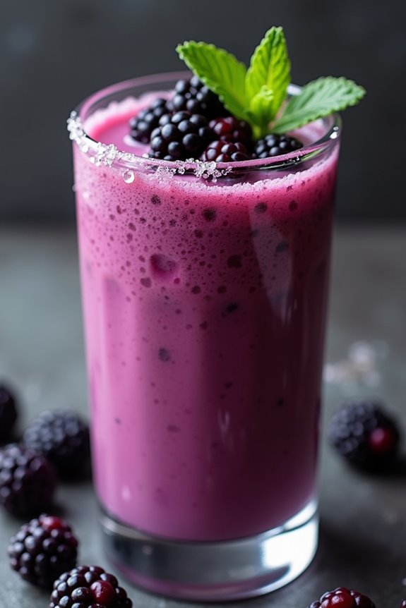 creamy blackberry smoothie delight