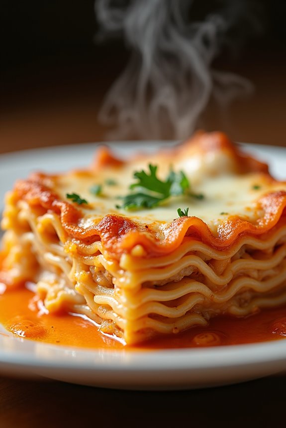 creamy brazilian chicken lasagna