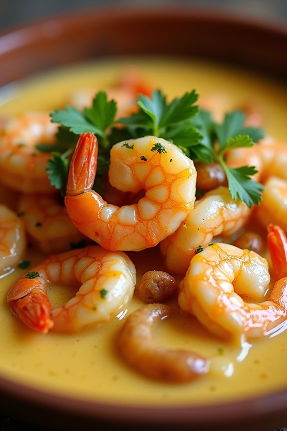 creamy brazilian shrimp dish