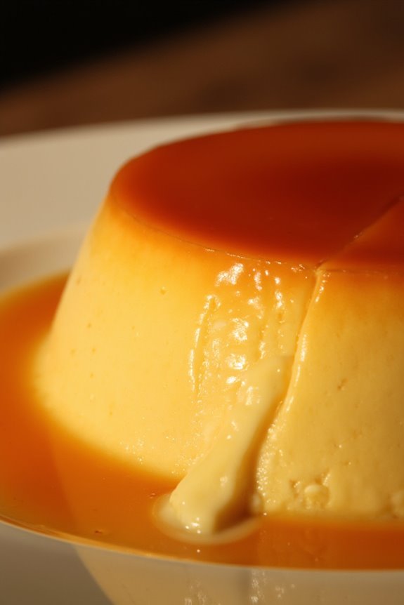 creamy caramel custard dessert