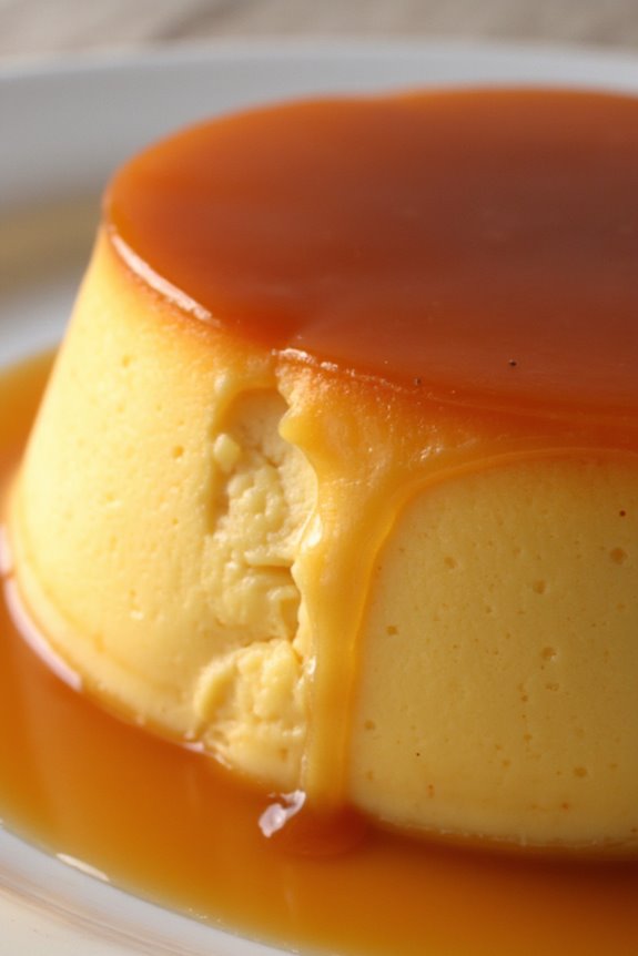 creamy caramel custard dessert